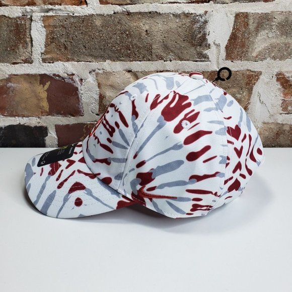 Nike Heritage86 Oklahoma Sooners White Maroon Grey Tie-Dye Adjustable Hat OSFA - Picture 2 of 8
